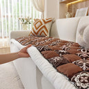 Capa para Sofá Estilo Boêmio com Detalhes Franzidos na Borda