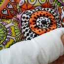 Capa para Sofá Estilo Boêmio com Detalhes Franzidos na Borda