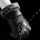 Luva de Couro Impermeável Térmica com Touch para Motoqueiro