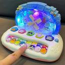 Piano Infantil Eletrônico com Floco de Neve – Brinquedo Musical com Luzes, Sons e Teclas Interativas