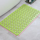 Tapete de Banheiro Antiderrapante com Ventosas – Drenagem Rápida e Design com Furos