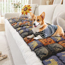 Capa para Sofá Estilo Boêmio com Detalhes Franzidos na Borda